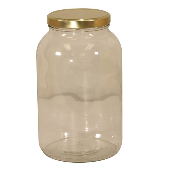 Containers by Case - Glass Jar 1 Gallon 4 JARS with Lids