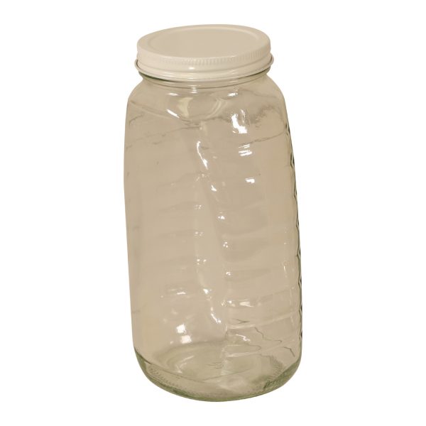 Containers by Case - Glass Jar 2 lb. 1 DOZEN with Lids - Image 2