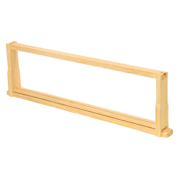 Frame - Shallow Assembled Wedged Top Bar Grooved Bottom Bar w/ holes Commercial