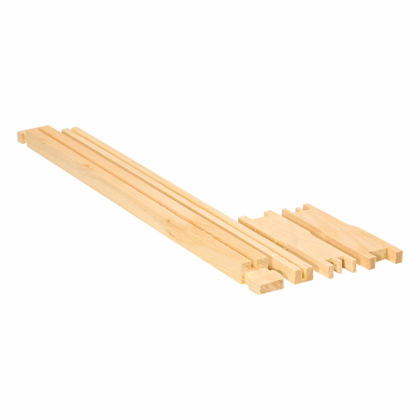 Frame - Shallow Assembled with Double Waxed White Plastic Foundation Grooved Top - Image 3