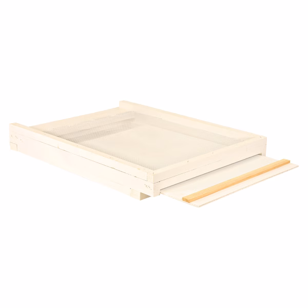Screened Bottom Board - Painted Commercial 10-frame with Tray