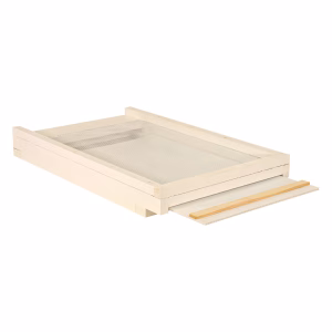 Screened Bottom Board - Painted Commercial 8-frame with Tray