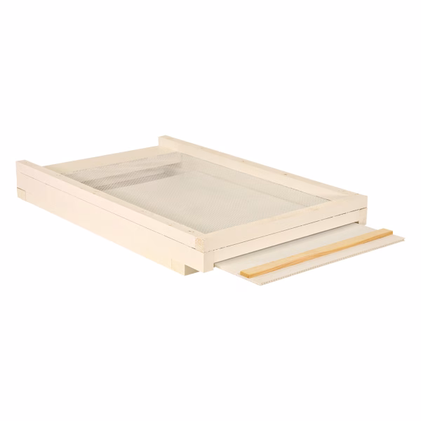 Screened Bottom Board - Painted Commercial 8-frame with Tray