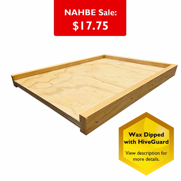 Bottom Board Wax-Dipped Commercial 10 Frame with Entrance Reducer