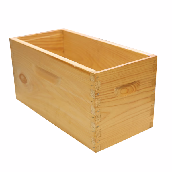 Deep Hive Body -  Fingerjointed, Wax-Dipped, Millrun 5-frame Nuc Box - Image 2