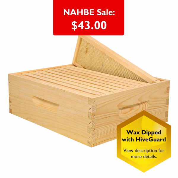 Expansion Kit Medium Hive Body Wax Dipped with 10 Frames with Double Waxed Pla