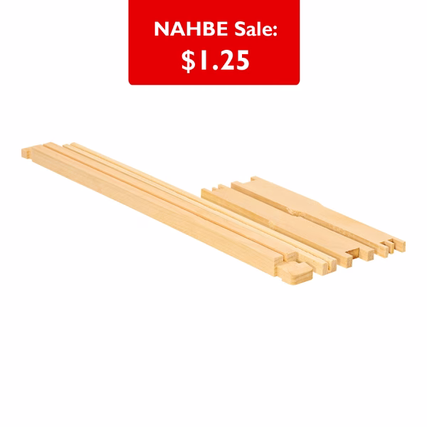 Frame - Deep Unassembled Grooved Top Bar Grooved Bottom Bar w/o holes Commercial