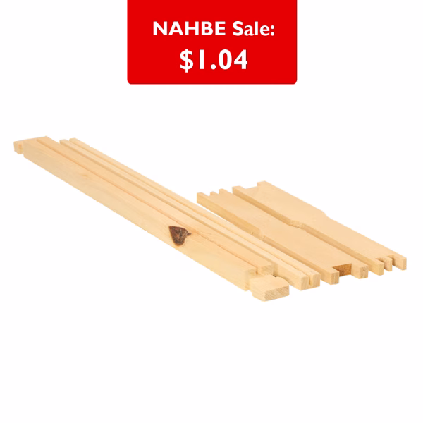 Frame - Deep Unassembled Grooved Top Bar Grooved Bottom Bar w/o holes Part Budge