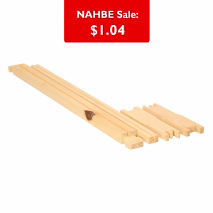 Frame - Medium Unassembled Grooved Top Bar Grooved Bottom Bar w/o holes Part Bud