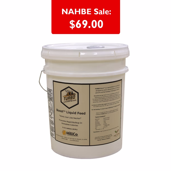 Turbo Feed!  Bee feed nectar supplement in 5 gallon bucket