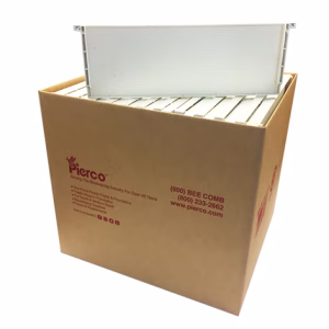 One-Piece Plastic Medium White Frame-Double Wax